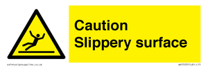 Caution Slippery surface
